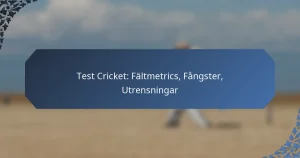 Test Cricket: Fältmetrics, Fångster, Utrensningar