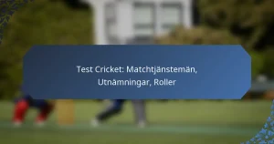 Test Cricket: Matchtjänstemän, Utnämningar, Roller
