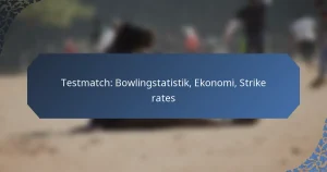 Testmatch: Bowlingstatistik, Ekonomi, Strike rates