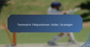 Testmatch: Fältpositioner, Roller, Strategier