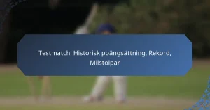 Testmatch: Historisk poängsättning, Rekord, Milstolpar