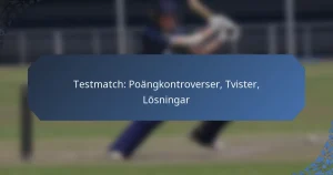 Testmatch: Poängkontroverser, Tvister, Lösningar